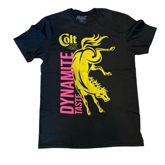 (NWOT) Colt 45 Dynamite Taste Graphic Tee | Black 100% Cotton | Size Small - Picture 1 of 2